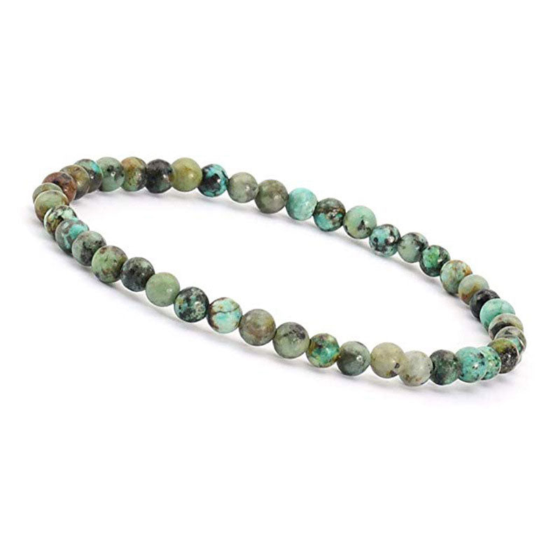 African Turquoise 4mm Gemstone Bracelet
