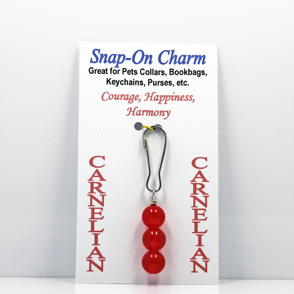 Carnelian Snap-On Charm