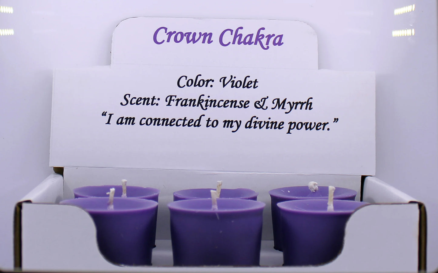 Crown Chakra Votive 6 Pack