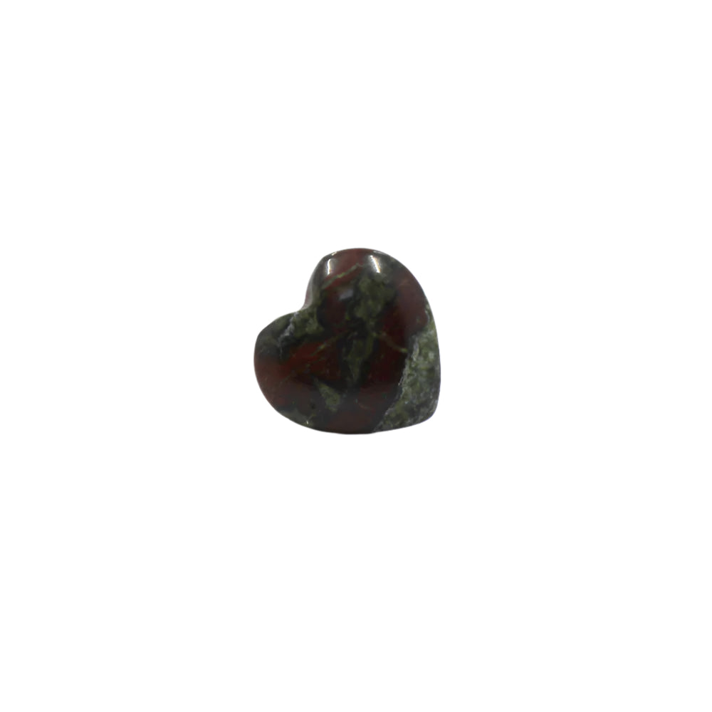 Dragon's Blood Stone Heart Gemstone Car Vent Clip 3/4"