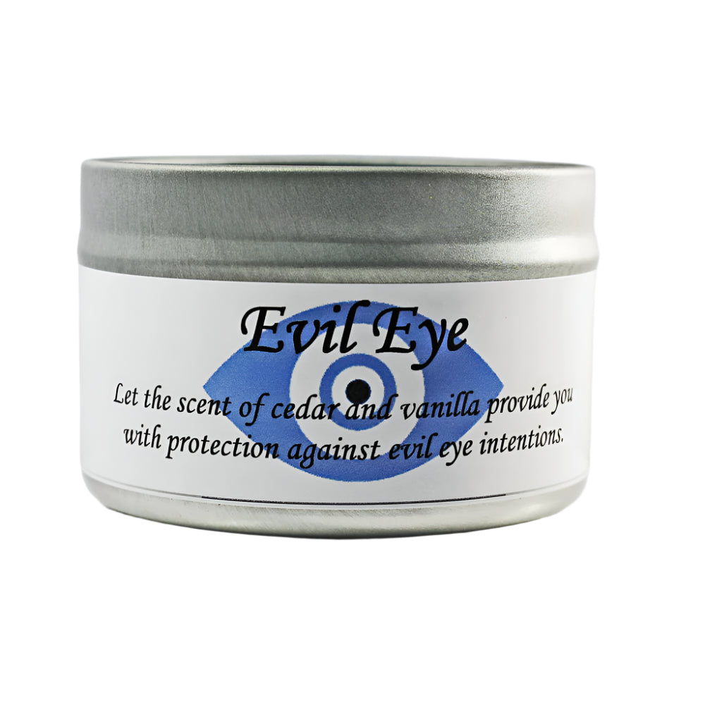 Evil Eye 4 oz Tin Candle
