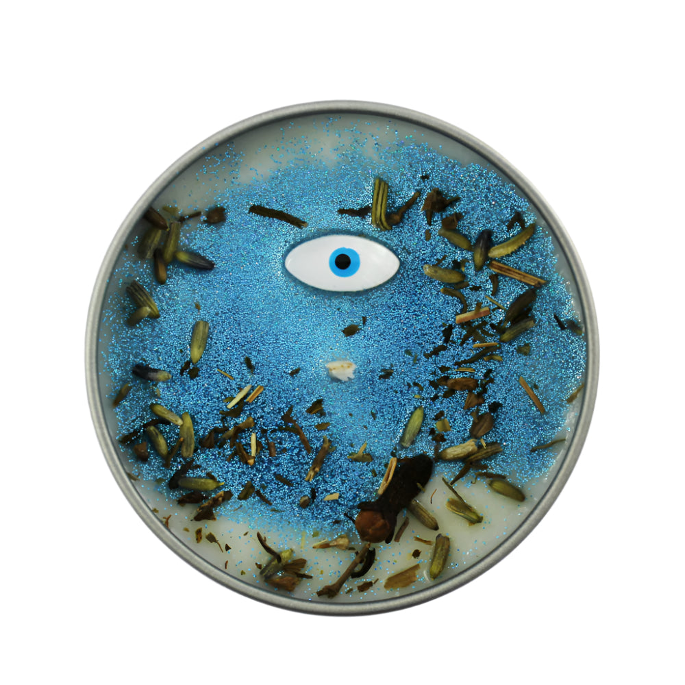Evil Eye 4 oz Tin Candle