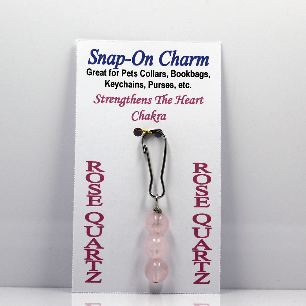Rose Quartz Snap-On Charm