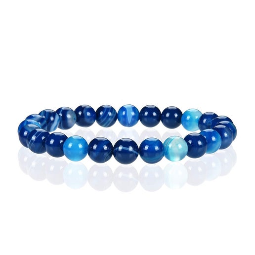 Blue Lace Agate 8mm Bracelet