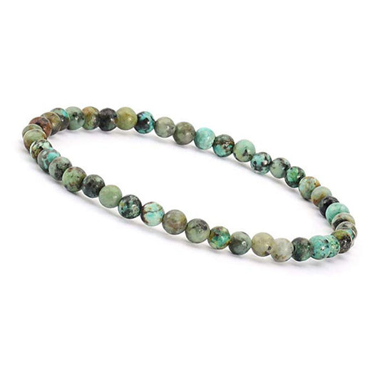 African Turquoise 4mm Gemstone Bracelet