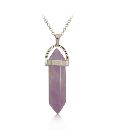 Amethyst Bi-Point Pendant