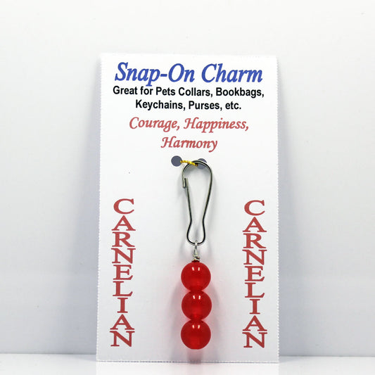 Carnelian Snap-On Charm