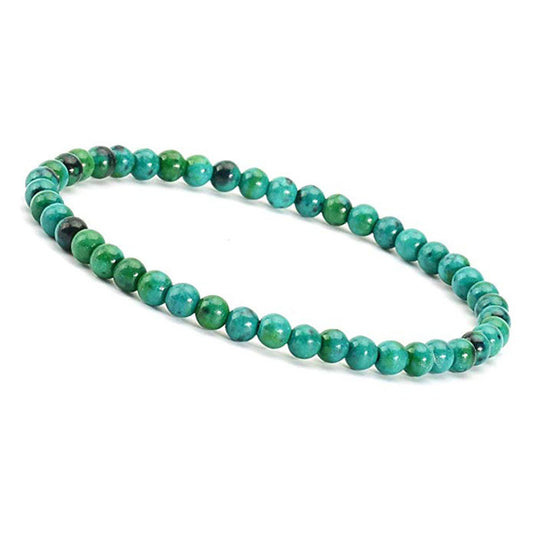 Chrysocolla Gemstone 4mm Bracelet