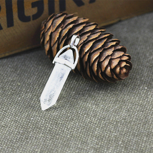 Clear Quartz Bi-Point Pendant
