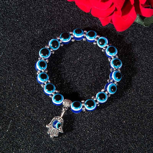 Evil Eye Bracelet with Hamsa Hand