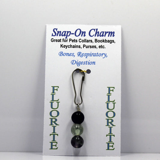 Fluorite Snap-On Charm