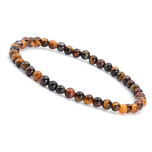 Gold Tiger Eye Gemstone 4mm Bracelet