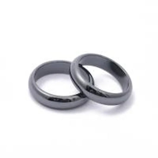 Hematite Rings Non Magnetic with Arc Surface (Size 11.5)
