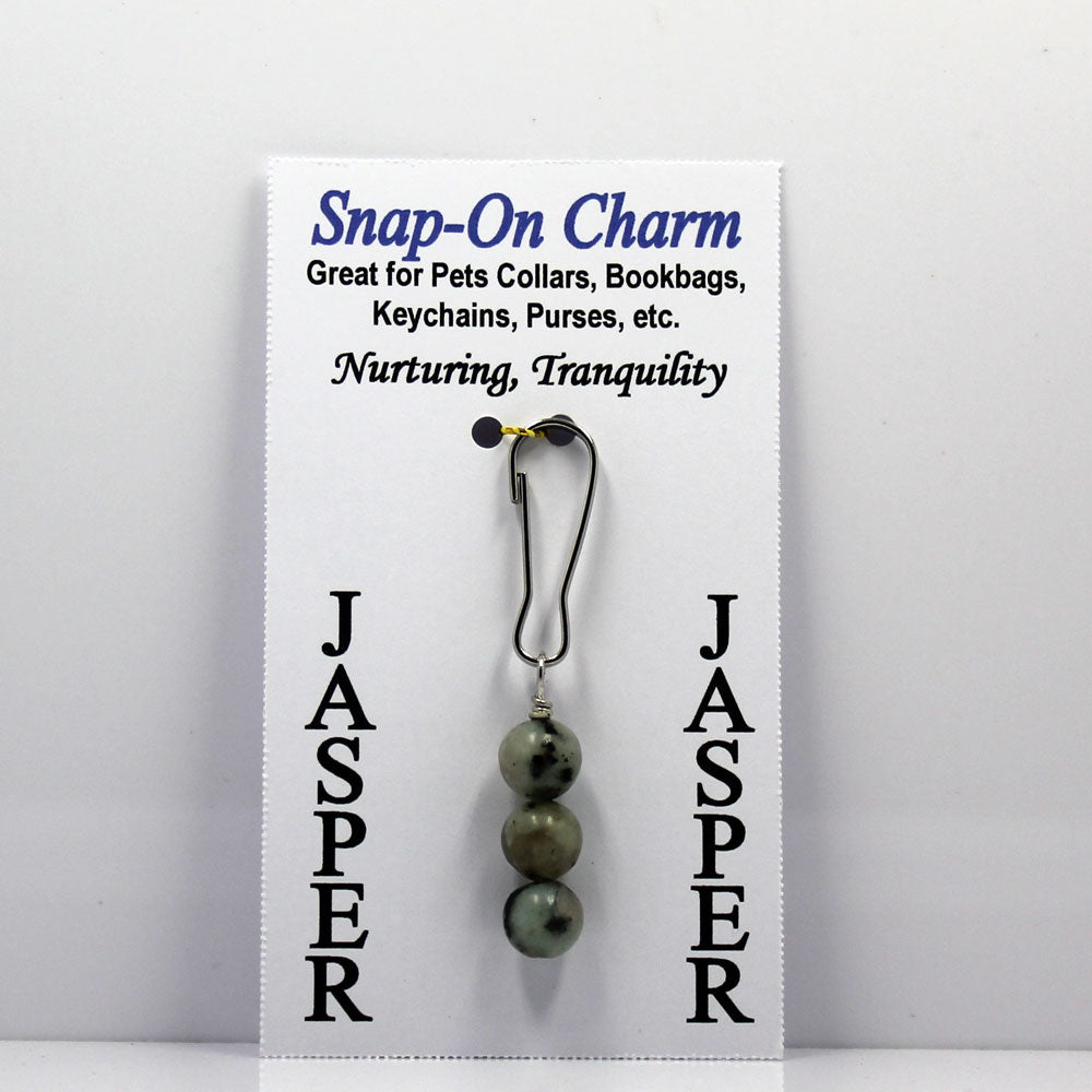 Jasper Snap-On Charm