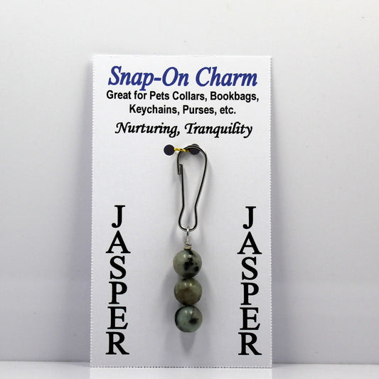 Jasper Snap-On Charm