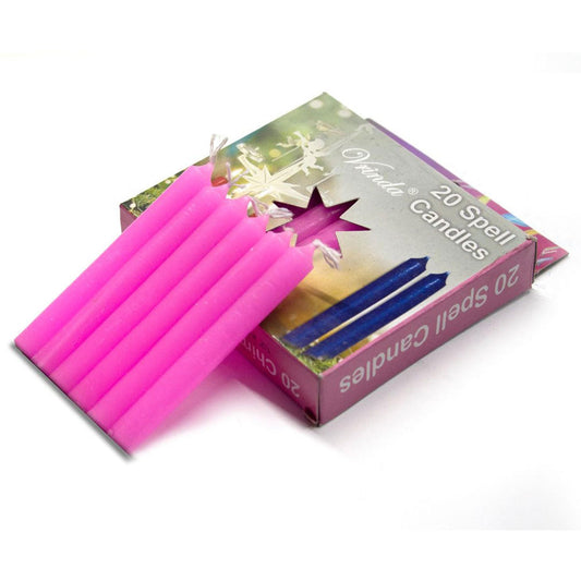 Pink Chime Candles 20 Pack