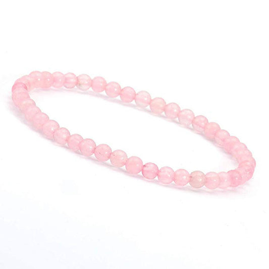 Rose Quartz Gemstone 4mm Bracelet