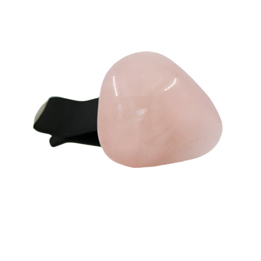 Rose Quartz Gemstone Car Vent Clip