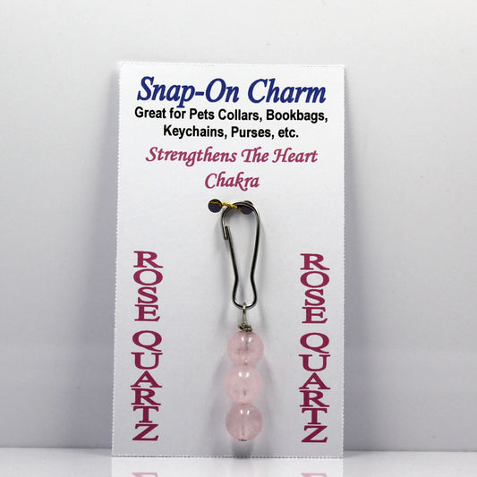 Rose Quartz Snap-On Charm