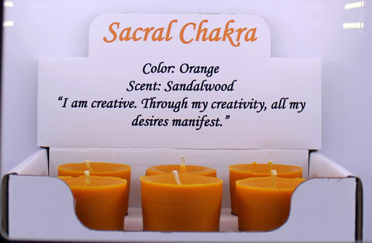 Sacral Chakra Votive 6 Pack