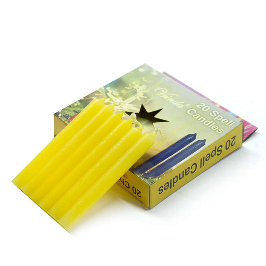 Yellow Chime Candles 20 Pack