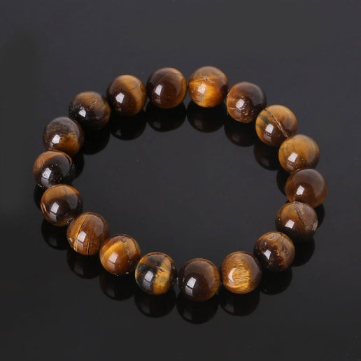 Gold Tiger Eye 8mm Round Bracelet