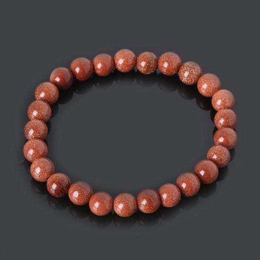Goldstone 6mm Round Bracelet