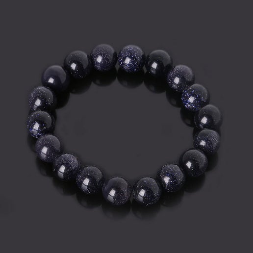 Blue Goldstone 6mm Round Bracelet